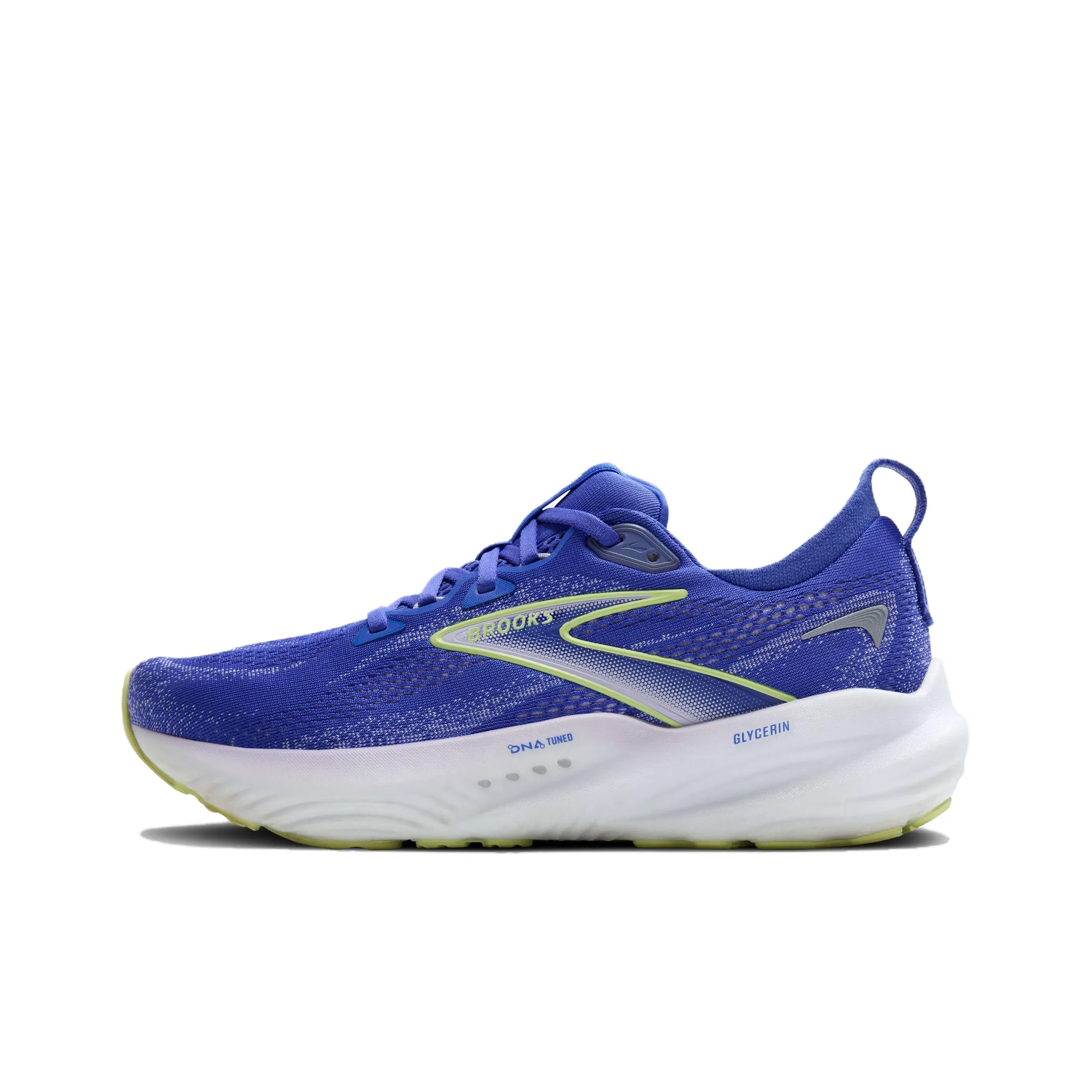 Brooks Shock Absorbers Slip-Resistant Low Top Marathon Long-Distance Running Shoes Women's Blue Yellow Брэдсок Шок Абсорберы Противоскользящие Низкие Кеды Марафон Длинный Бег Обувь Женская Синий Желтый
