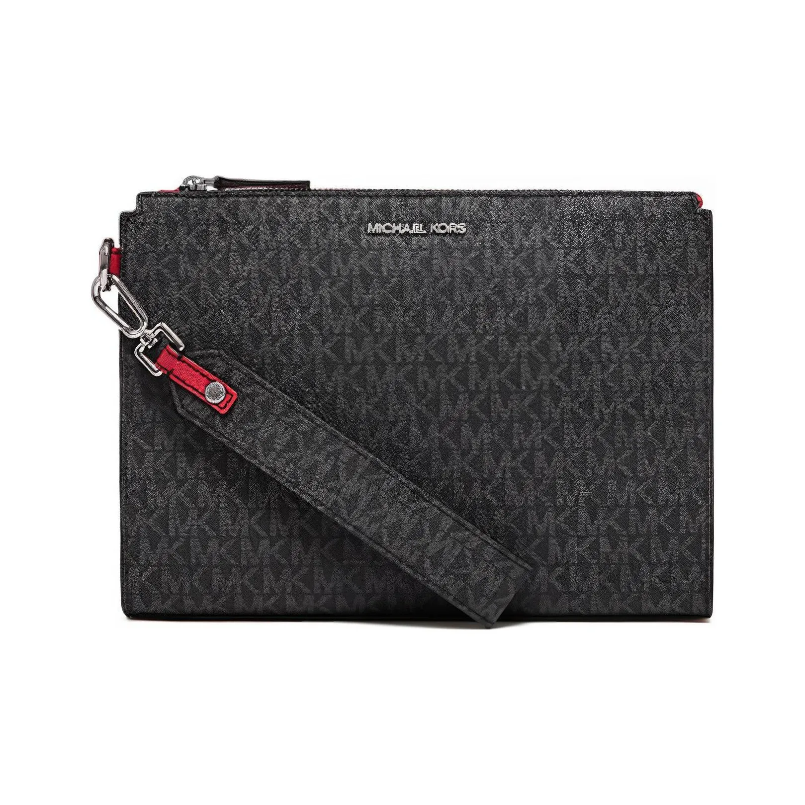 MICHAEL KORS MK Cooper Artificial Leather Toiletry Bags Clutches Large Size Men's Black