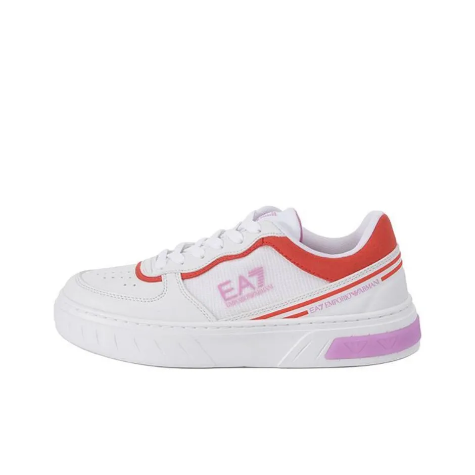 EMPORIO ARMANI EA7 Низкие кроссовки для скейтбординга унисекс белые