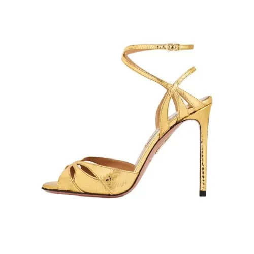 AQUAZZURA one Ремень Сандалии Золотой Женские