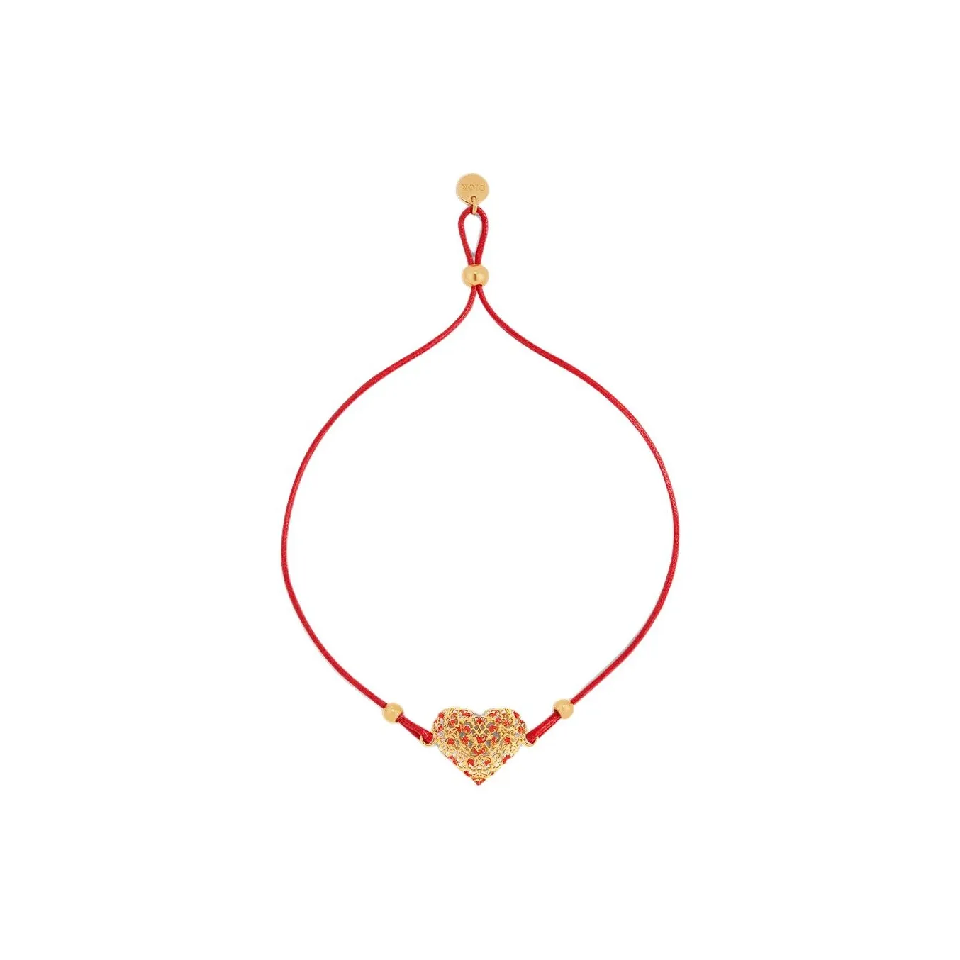 DIOR Cotton Bracelets Women's Red