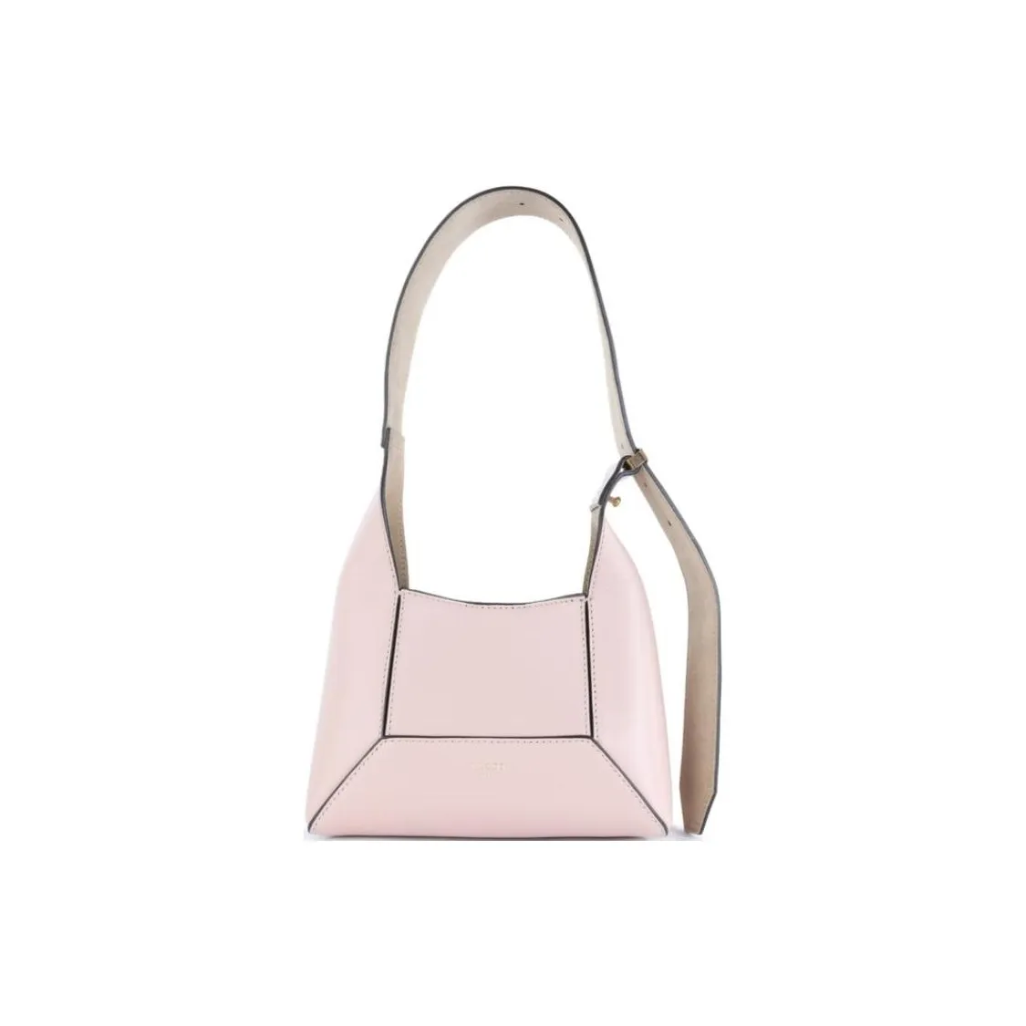 Jimmy Choo Logo Embossed Buckled Shoulder Bag