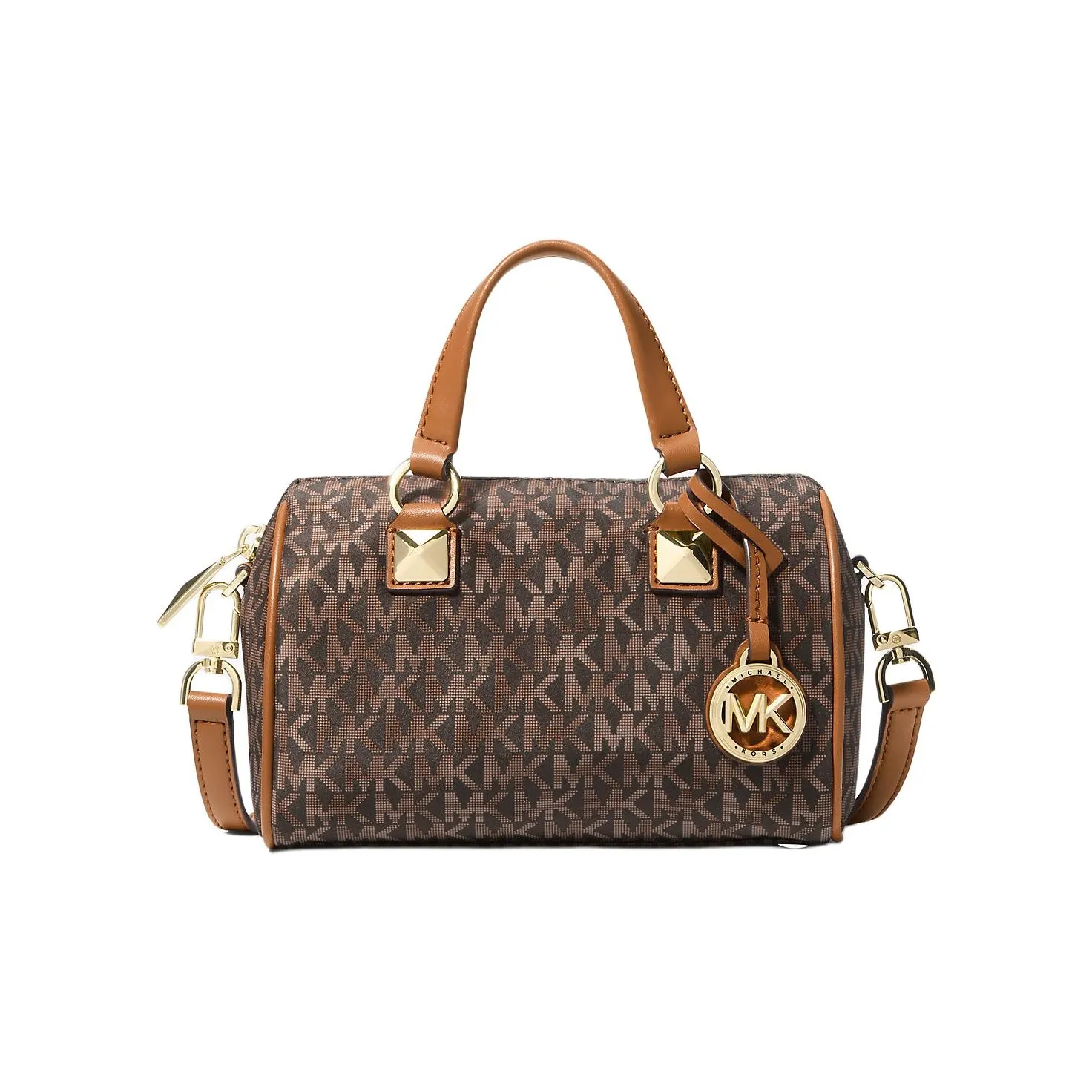 MICHAEL KORS Grayson Polyester Shoulder Bag, Crossbody Bag, Handbag Trumpets Women's Brown