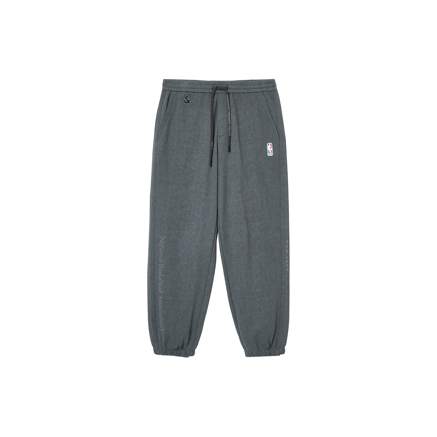 JACK JONES· JACK & JONES X NBA Co brand Knitted Sweatpants Men's Black Sandy