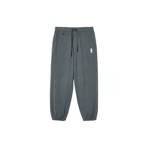 JACK&JONES Джек & JONES X NBA Co Бренд E44 Черный Песочный цвет Мужские Вязаные Тренировочные Брюки