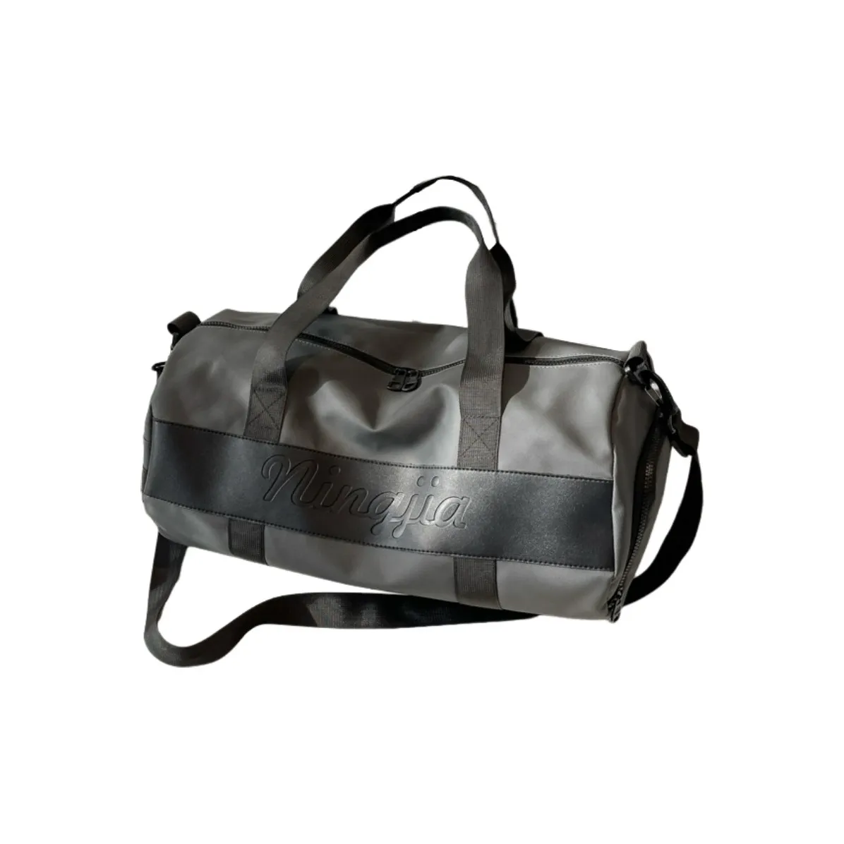 Tonlion Ткань Портативная Сумка через плечо для спортзала Унисекс Черный Серый