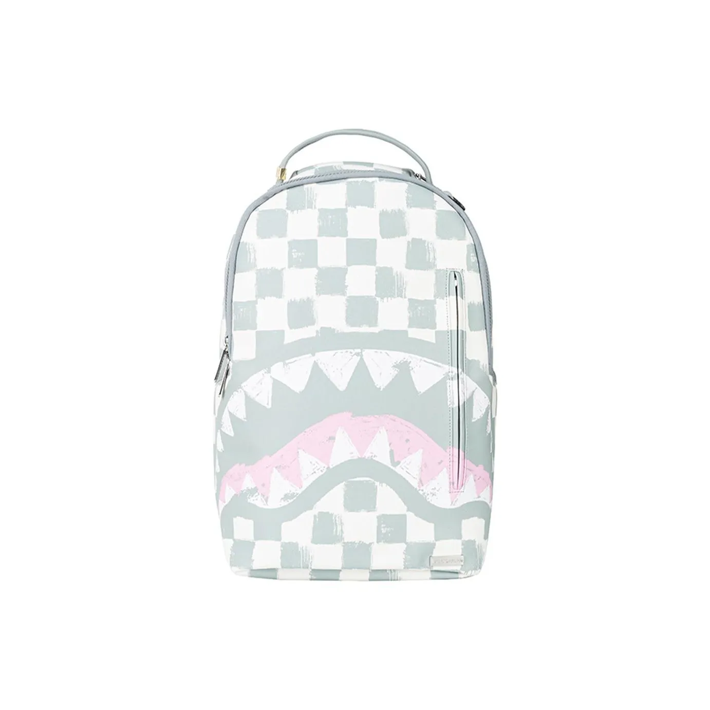 SPRAYGROUND PVC Polyvinyl Chloride Backpack Regular Unisex Gray White