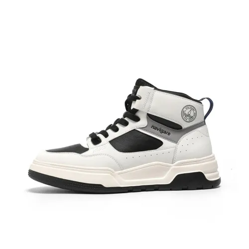 NAVIGARE Кроссовки для скейтбординга High Top Черно-белая панда Мужские