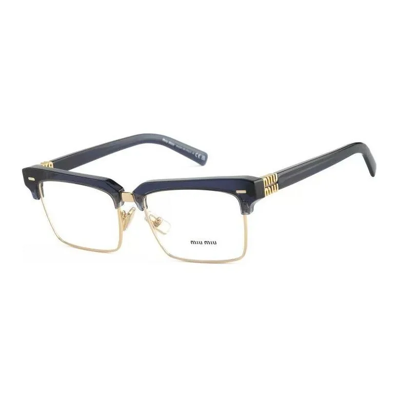 MIU MIU Пластина And Металл Оправа «брови» Оправы для очков Женские Черный