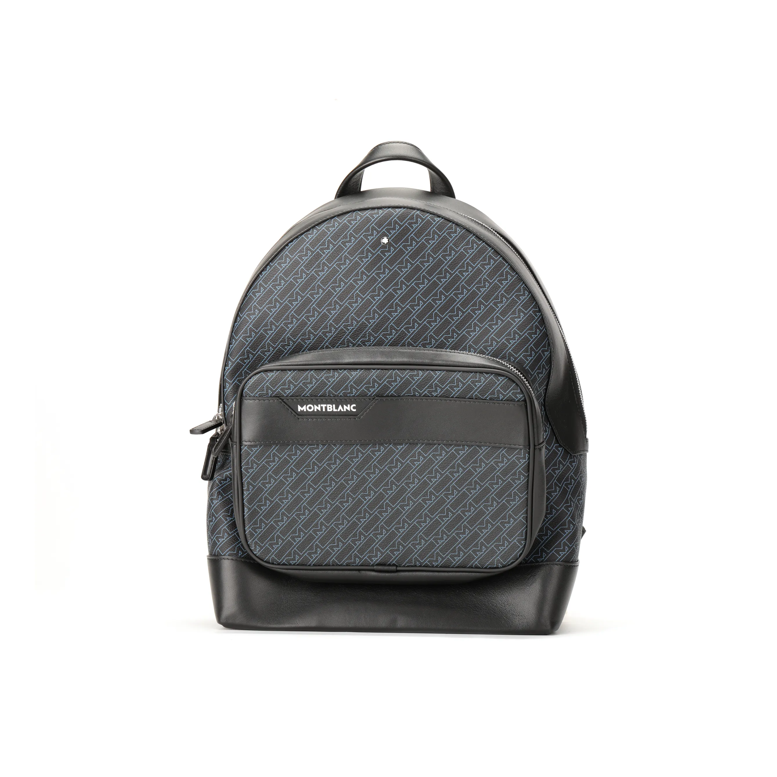 MONTBLANC M_Gram 4810 Canvas With Leather Backpack Tubas Men's Blue Black