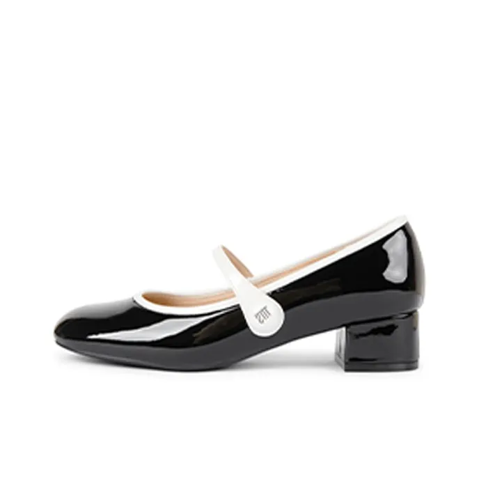 TOOMANYSHOES Urban Sweetheart Туфли Мэри Джейн с грубым каблуком 5 см женские