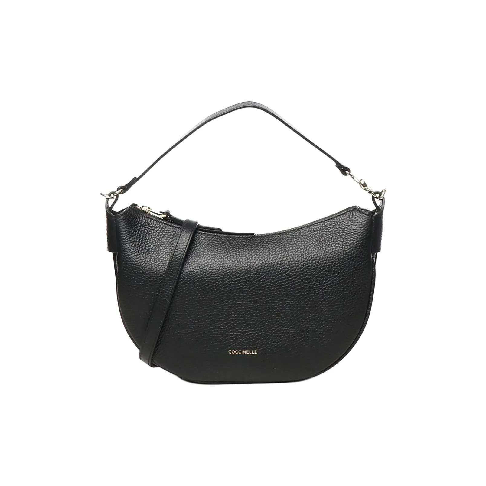 COCCINELLE Leather Shoulder Bag Crossbody Bag Handbag Women's Black