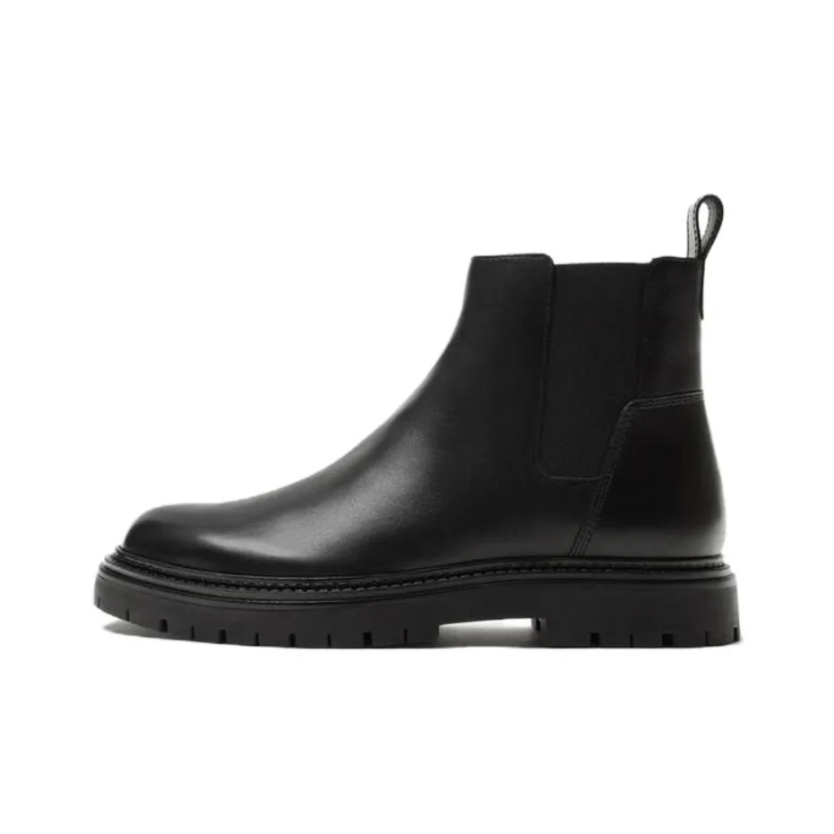 ZARA Short Chelsea Boots Men's Black