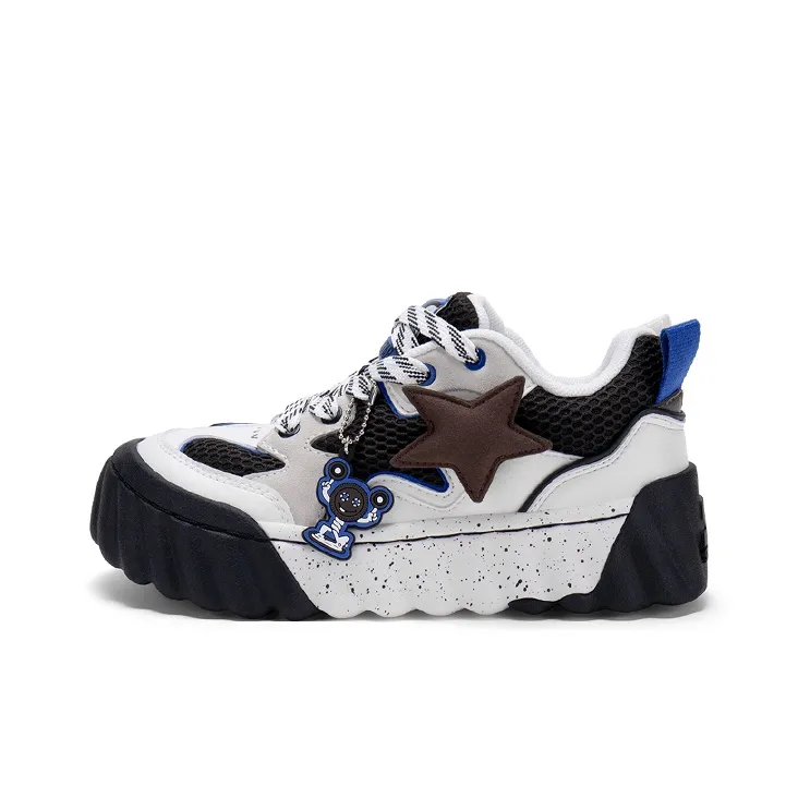 STARTER Картофельные чипсы Обувь визуально увеличивает рост Устойчивая к истиранию Противоскользящая Низкий топ Кроссовки для скейтбординга Унисекс Черный