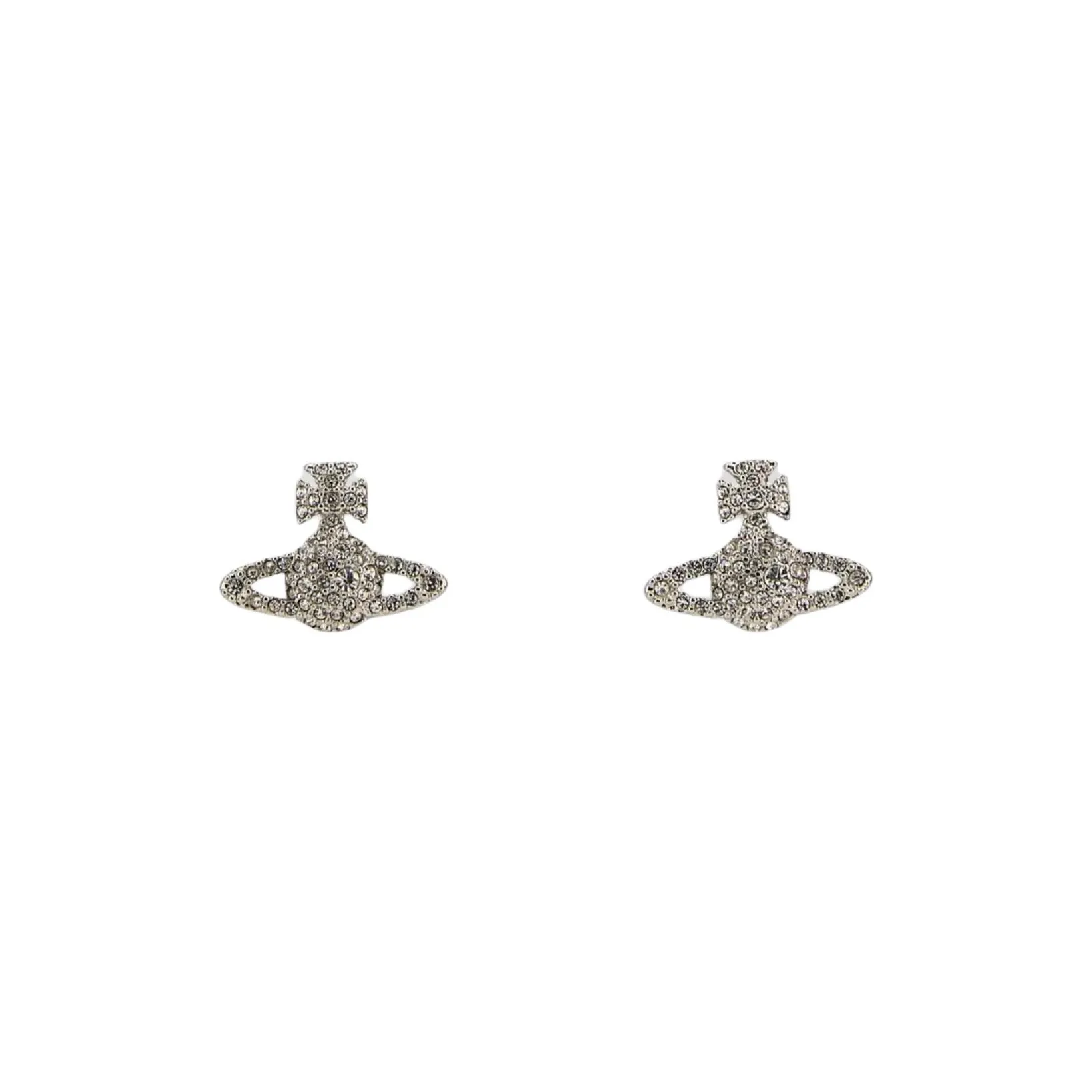 Vivienne Westwood Screw, Crystal Earrings Women's Silver