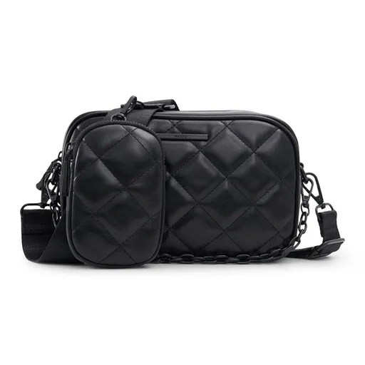 ALDO Artificial Leather Shoulder Bag Crossbody Bag Medium Size Women's Black/White