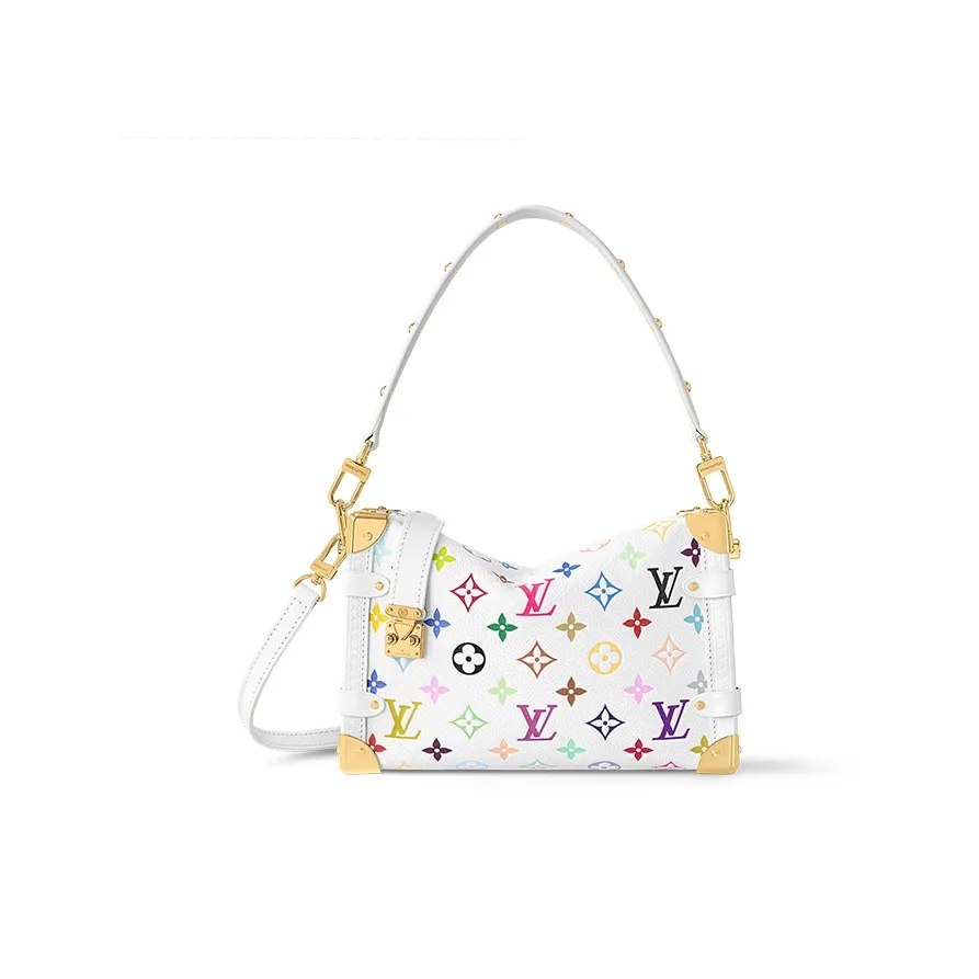 LOUIS VUITTON X Takashi Murakami Side Trunk Mm White Multicolored
