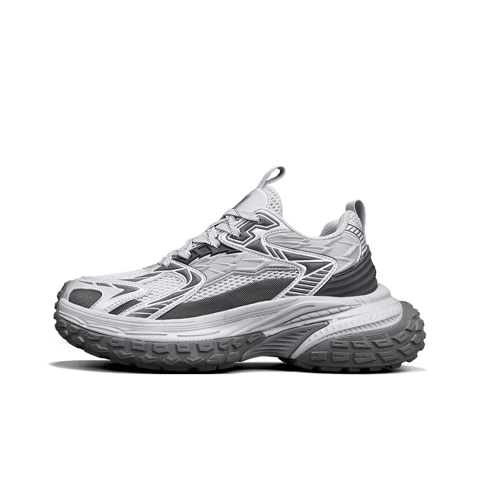 NFL Philadelphia Eagles Height Increasing Wear Resistant Breathable Slip Resistant Low Top Chunky Sneakers Unisex Gray