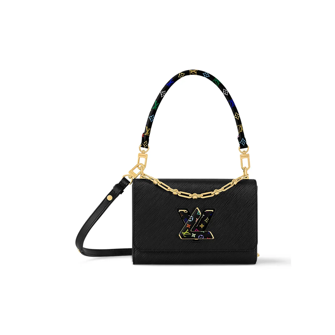 LOUIS VUITTON X Takashi Murakami Twist Mm Slim Bag Black