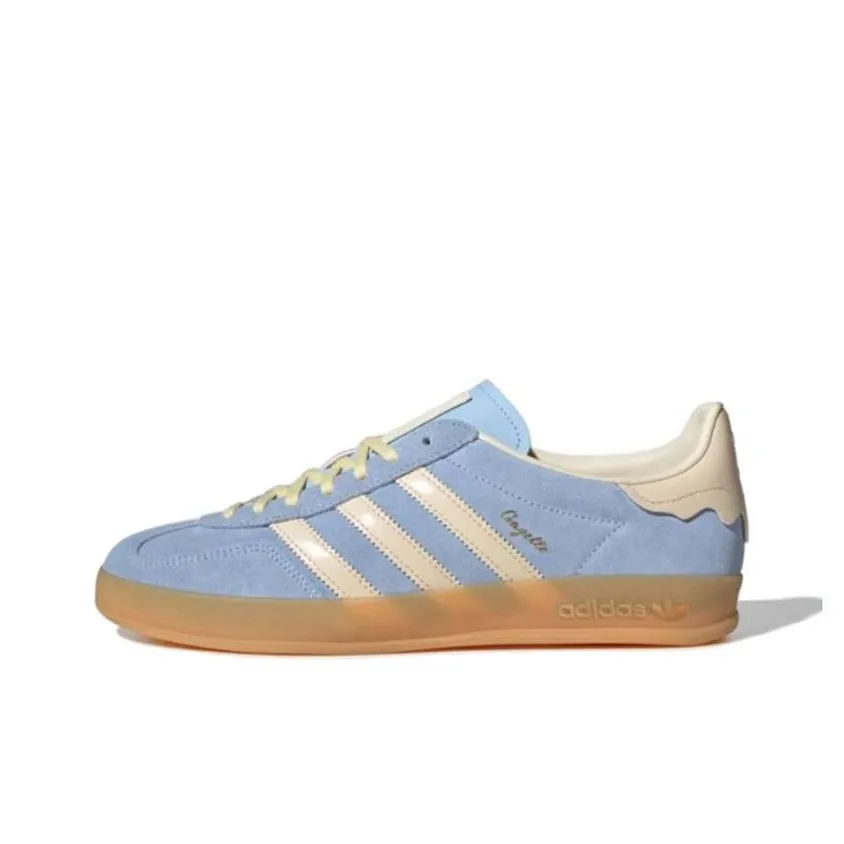 Adidas Gazelle Indoor Light Blue Yellow Gum