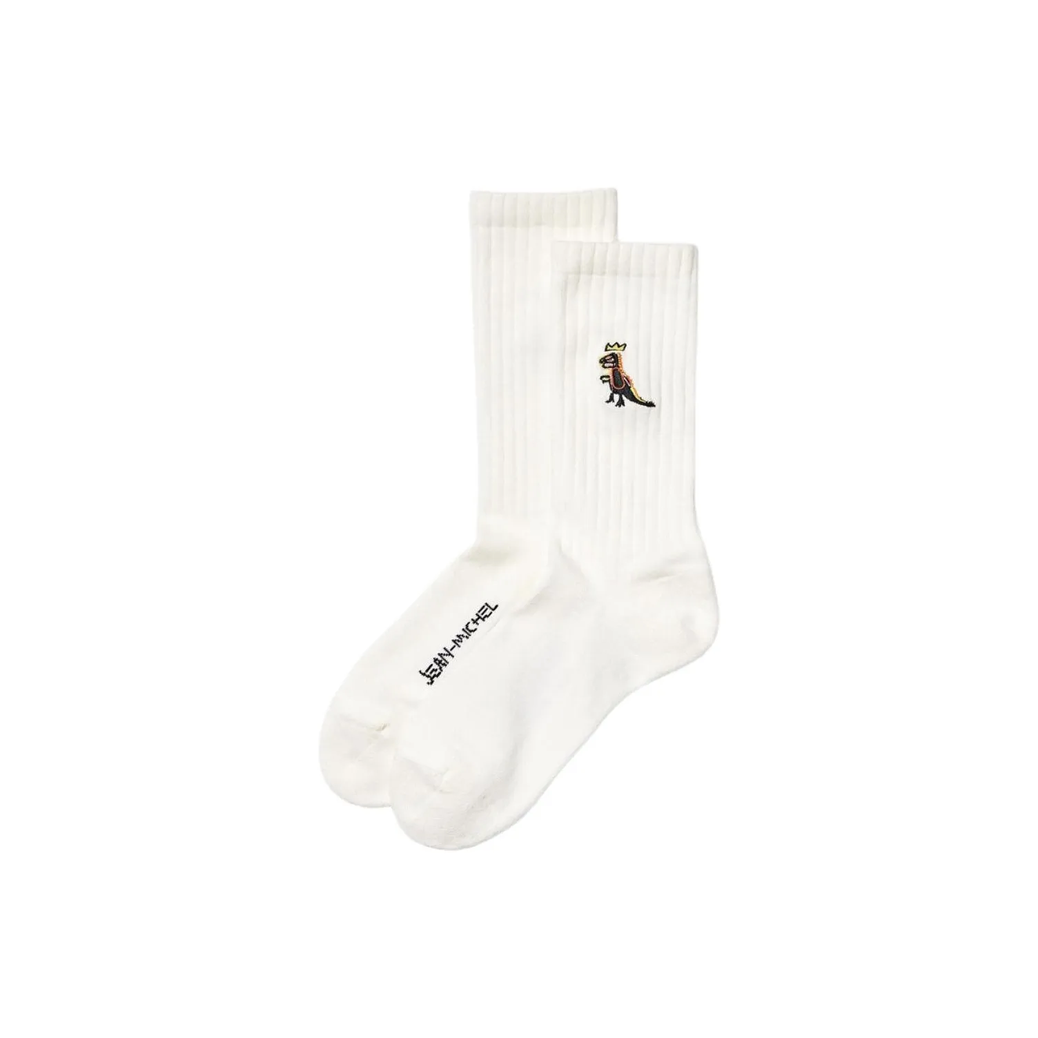 UNIQLO Коллаборация с Basquiat Высокие носки Мужские 1 упаковка Белый