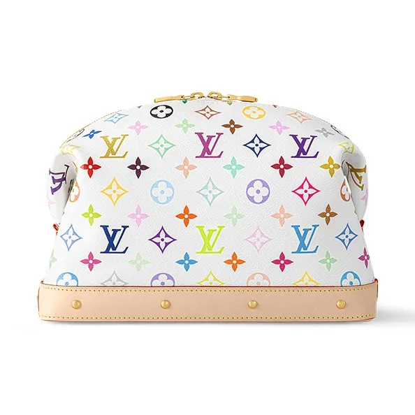 LOUIS VUITTON X Takashi Murakami Cosmetic Pouch Gm White Multicolored