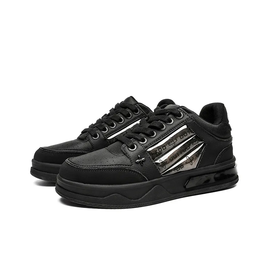 KUNGFUDEER Готическая коллекция противоскользящие устойчивые к истиранию низкий топ кроссовки для скейтбординга унисекс черный