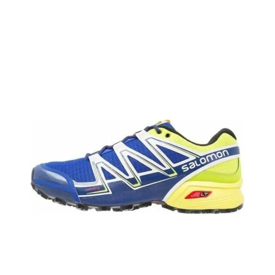 salomon boots Cushioning Wear Resistant Low Top Trail Running Running Shoes Men's Blue