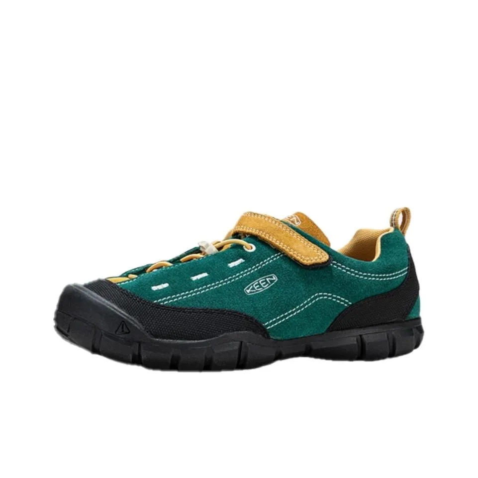 KEEN JASPER 2 Slip-Resistant Abrasion-Resistant Low Top Детская Туристическая Обувь Темно-Зеленый