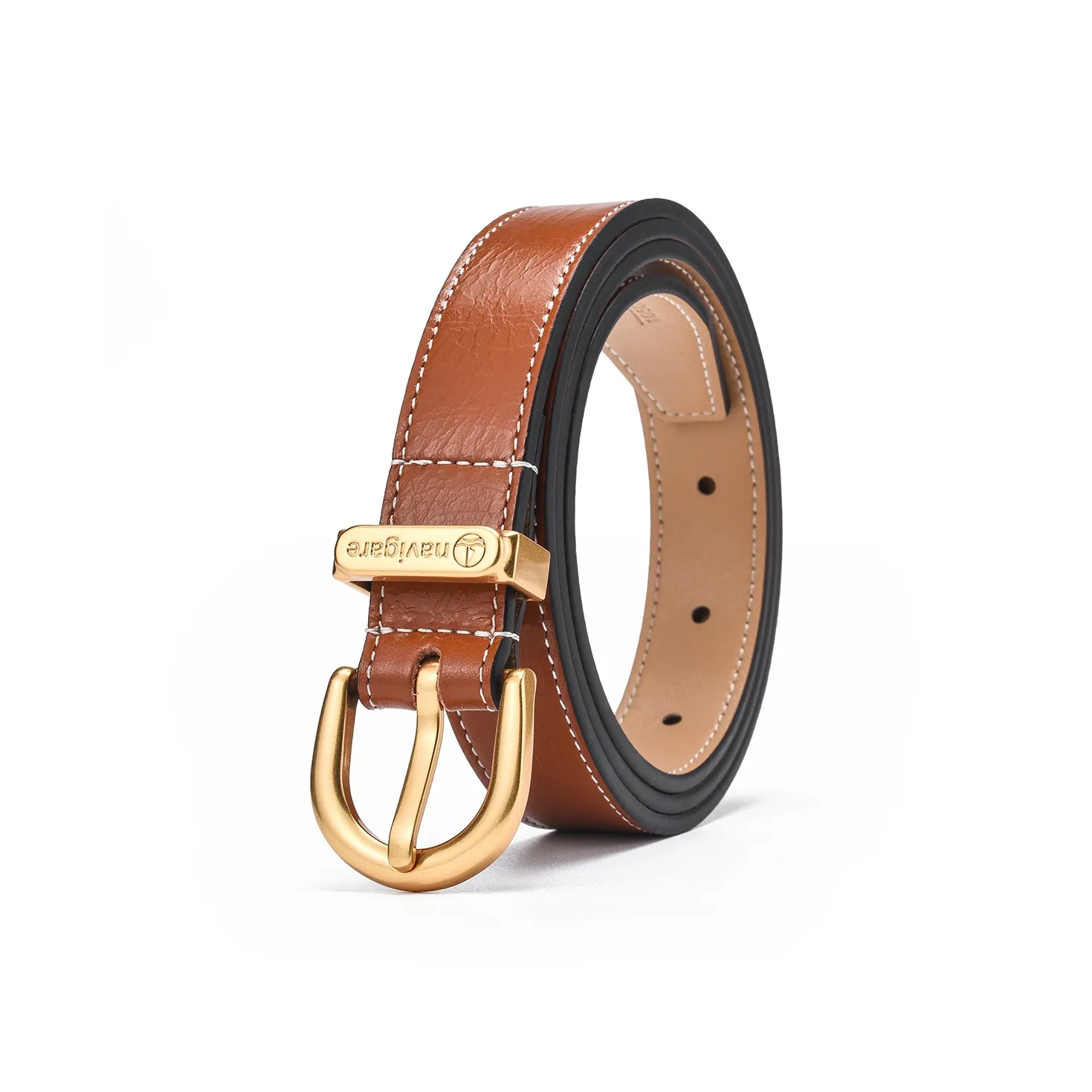 NAVIGARE Ремни из натуральной коровьей кожи женские ширина 2,6 см