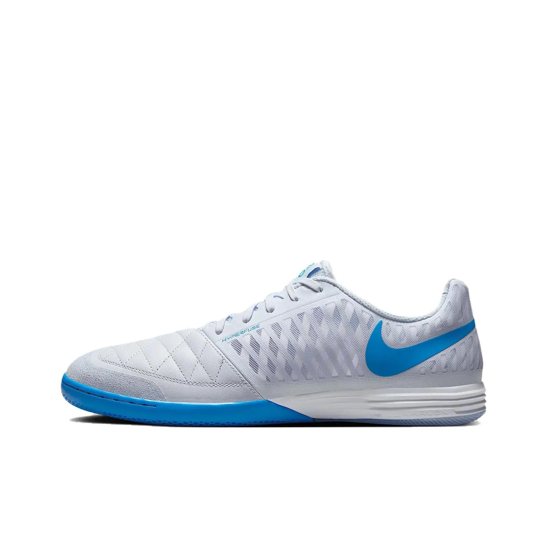 Nike Lunar Gato Anti Slip Wear Resistant Soccer Shoes Unisex Gray Blue
