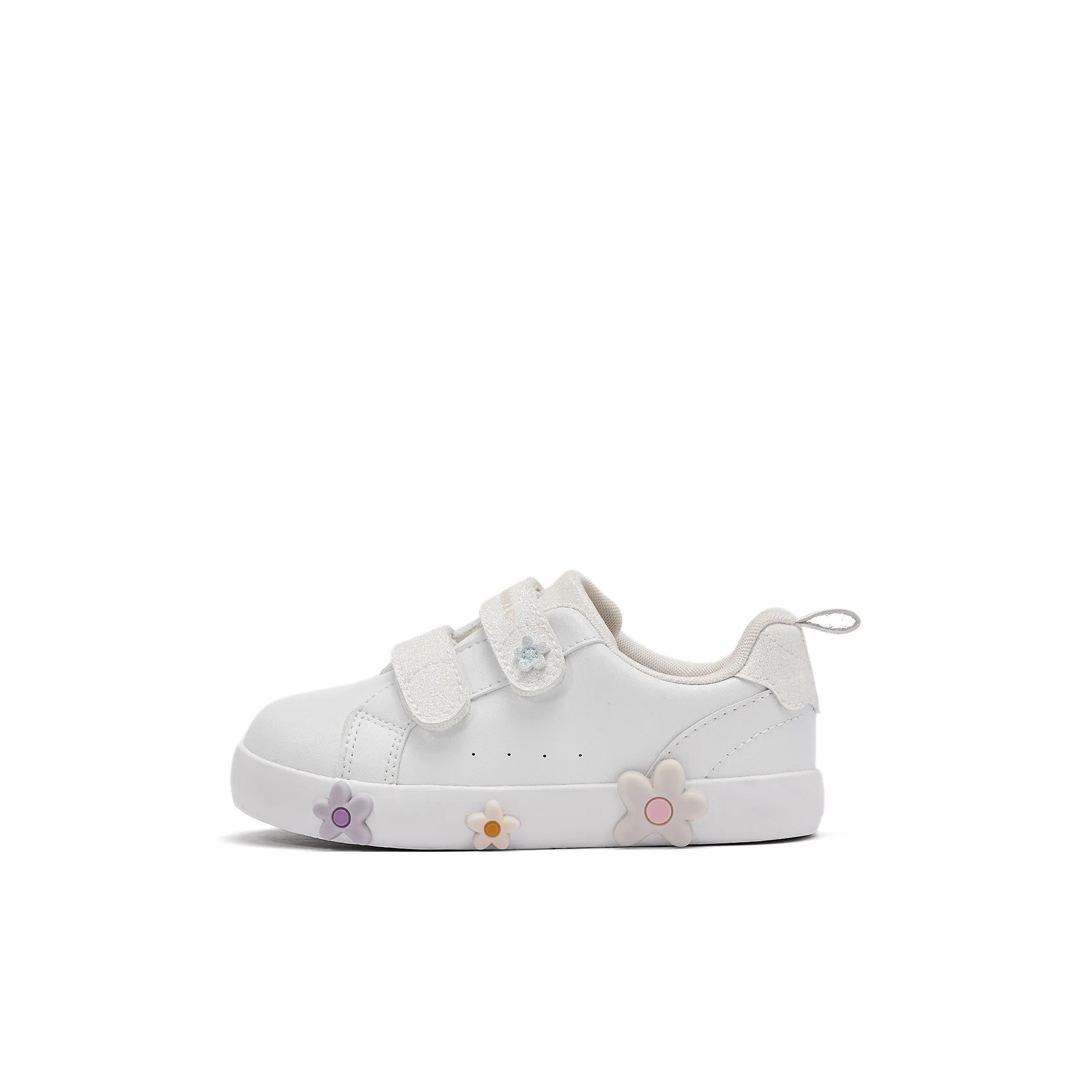 DAVE&BELLA Anti-Slip Wear-Resistant Kids' Skateboarding Shoes White Children Aged 3-7 Years Old