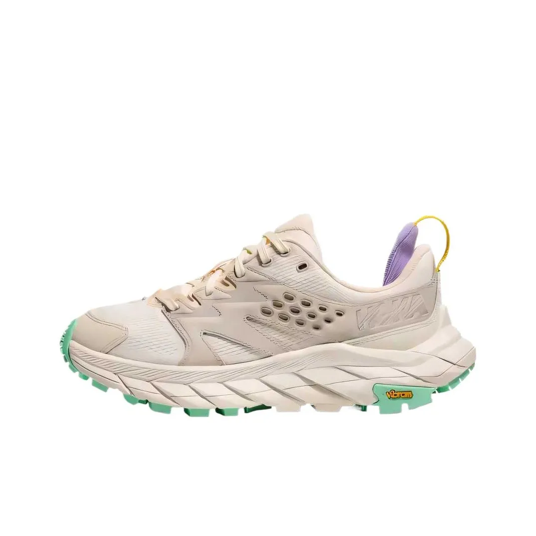 HOKA ONE ONE Anacapa Breeze Устойчивые к истиранию Низкие Беговые кроссовки Женские Бежево-розовые