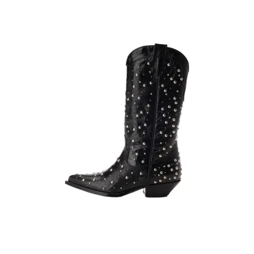 SONORA BOOTS Женские высокие сапоги до колена, черные