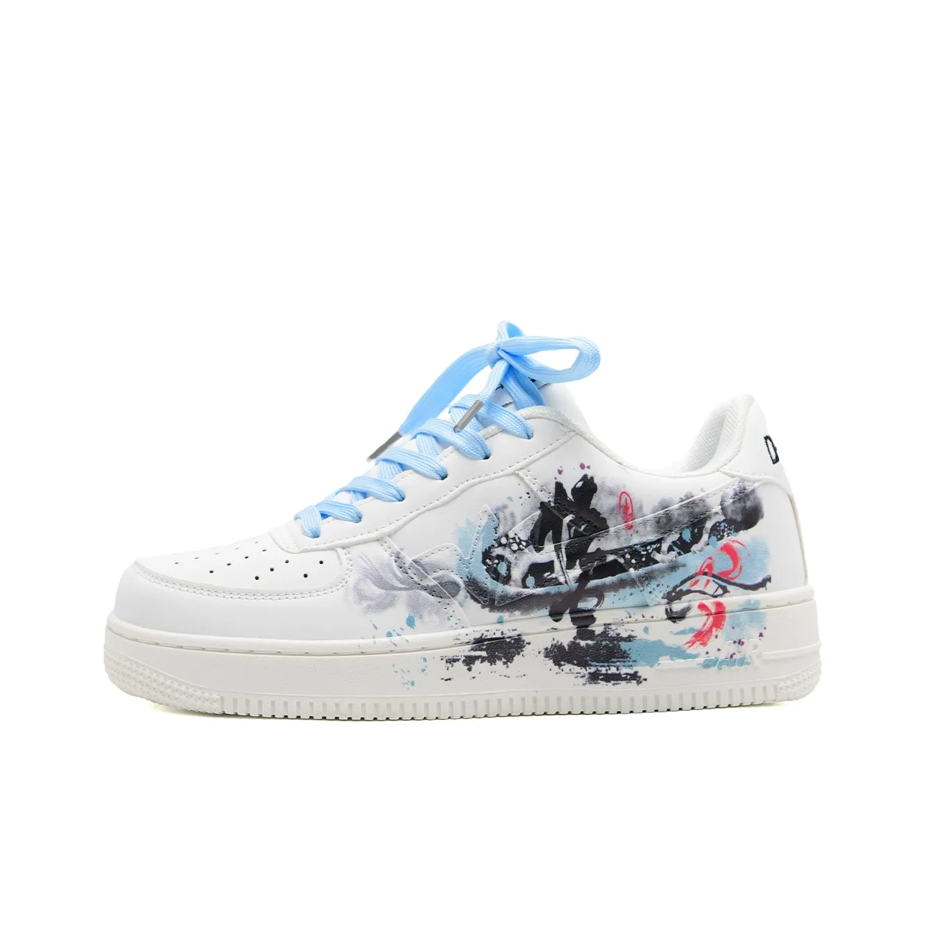 7 SEVFUN Low Top Casual Shoes Unisex Goku White