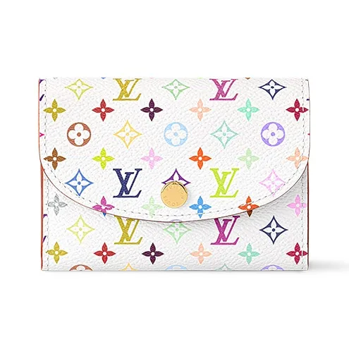 LOUIS VUITTON X Takashi Murakami Rosalie Coin Purse White Multicolored