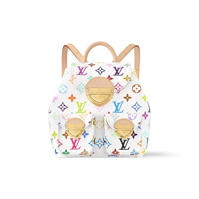 LOUIS VUITTON X Takashi Murakami Venice Backpack White Multicolored
