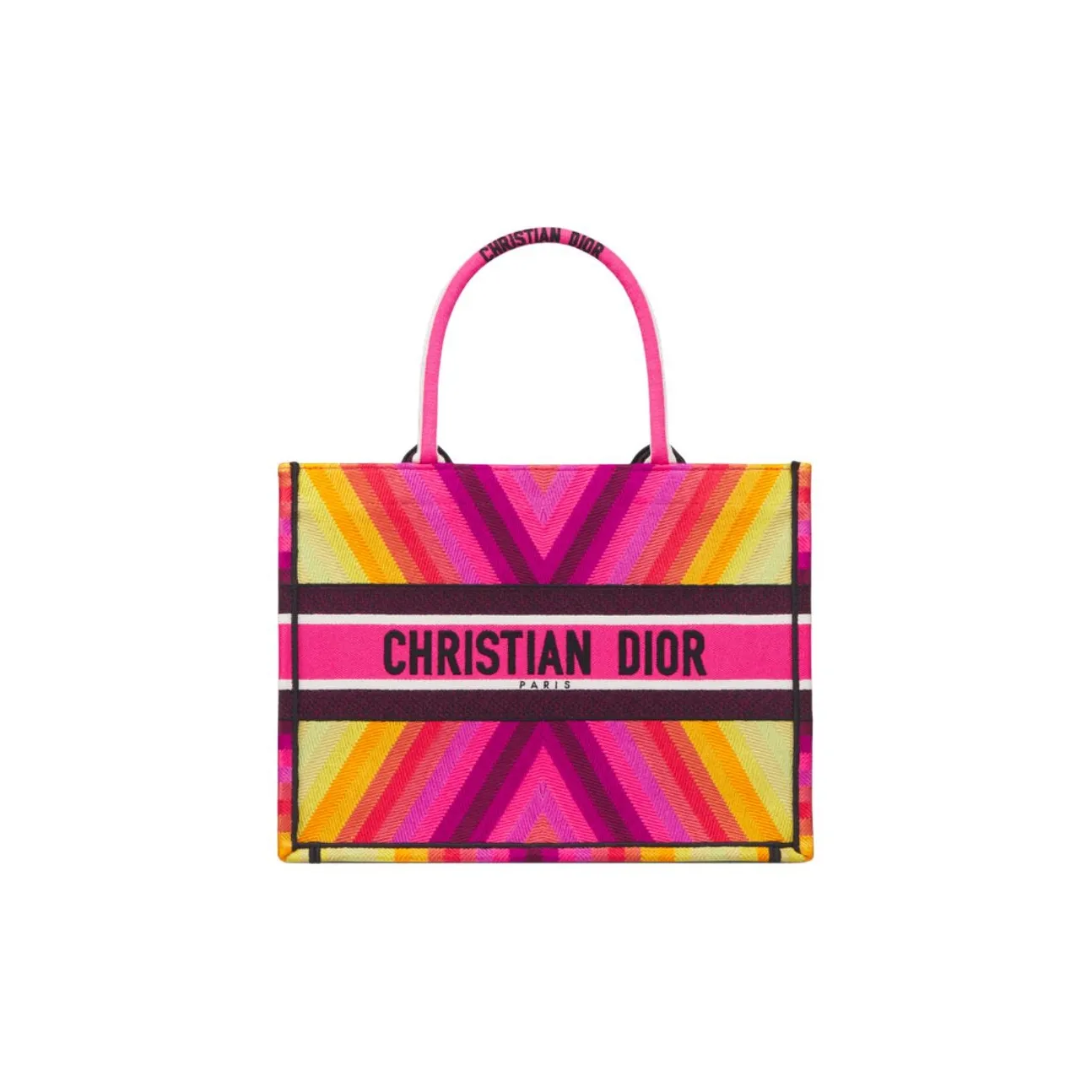 DIOR Miss Dior Cotton Tote Bag, Shopping Bag, Handbag Medium Size Women's Multicolor