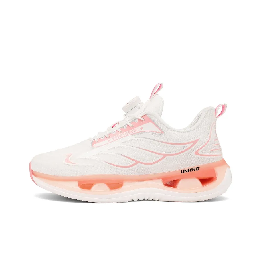 Lin Feng Низкий Топ Беговые Кроссовки Женские Вишневый Цветок Розовый