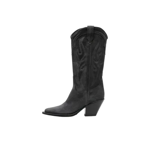 SONORA BOOTS Женские высокие сапоги до колена, черного цвета