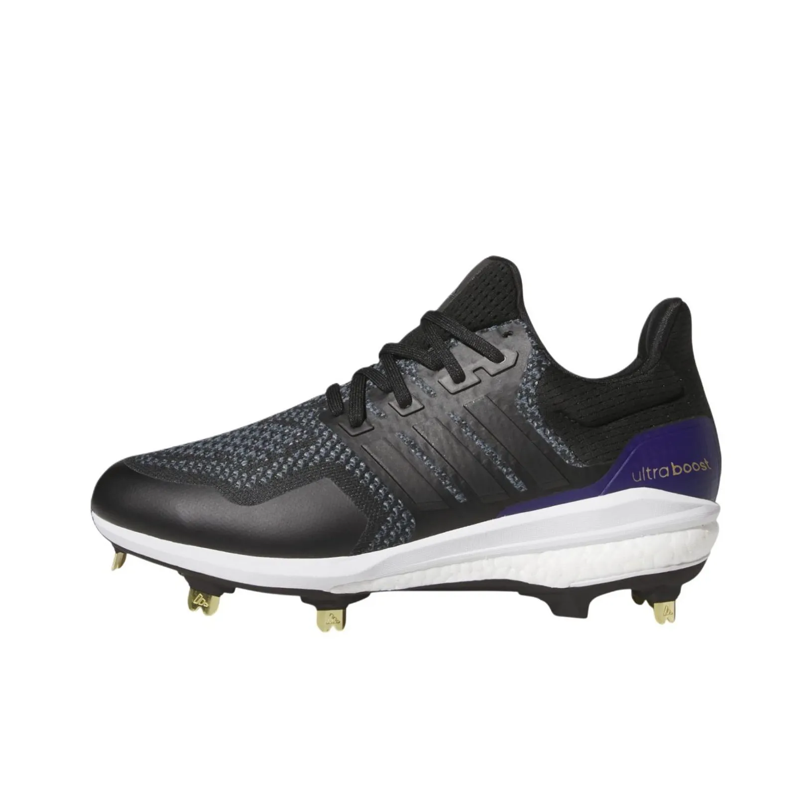 Adidas Ultra Boost 1.0 Dna Dugout Cleats Og Black Gold Purple