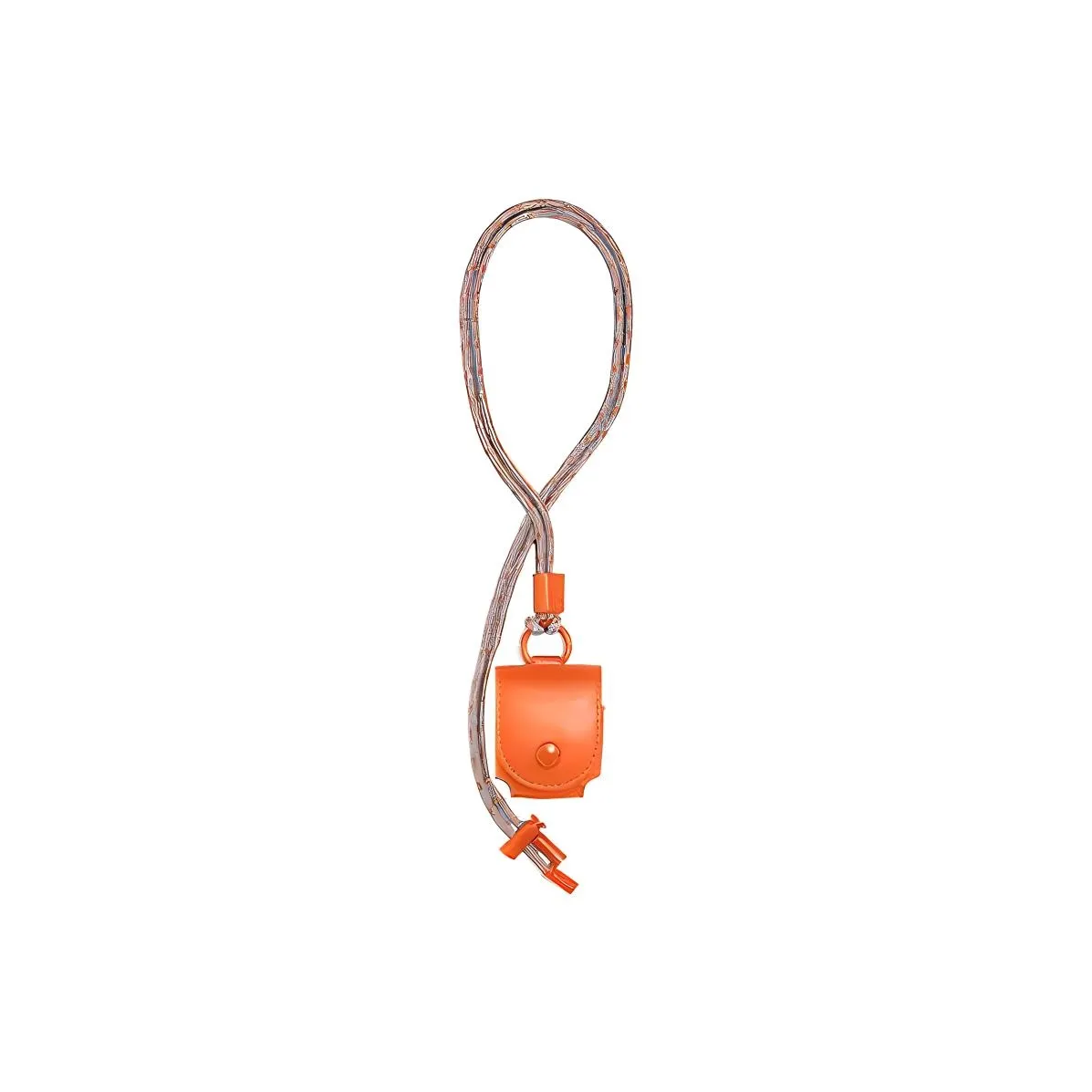 COACH Calfskin Earplug Case And Earphone Case Women's Orange