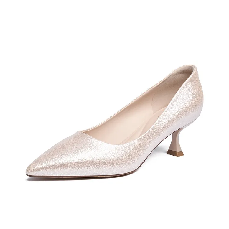 JOSINY High Heels Women's Champagne Gold