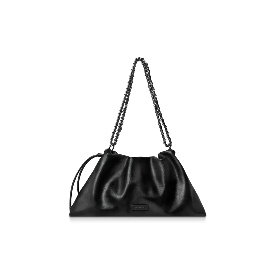 INJOYLIFE Большая вместимость Сумка-тоут Премиум Хобо Сумка через плечо Большая Унисекс Черная