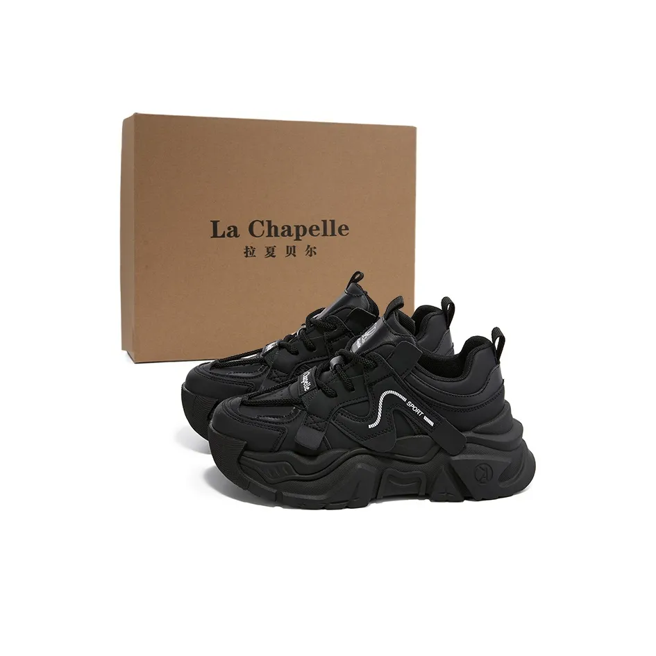 La Chapelle Аbrasion-Resistant Низкий Топ Кроссовки с Толстой Подошвой Женские