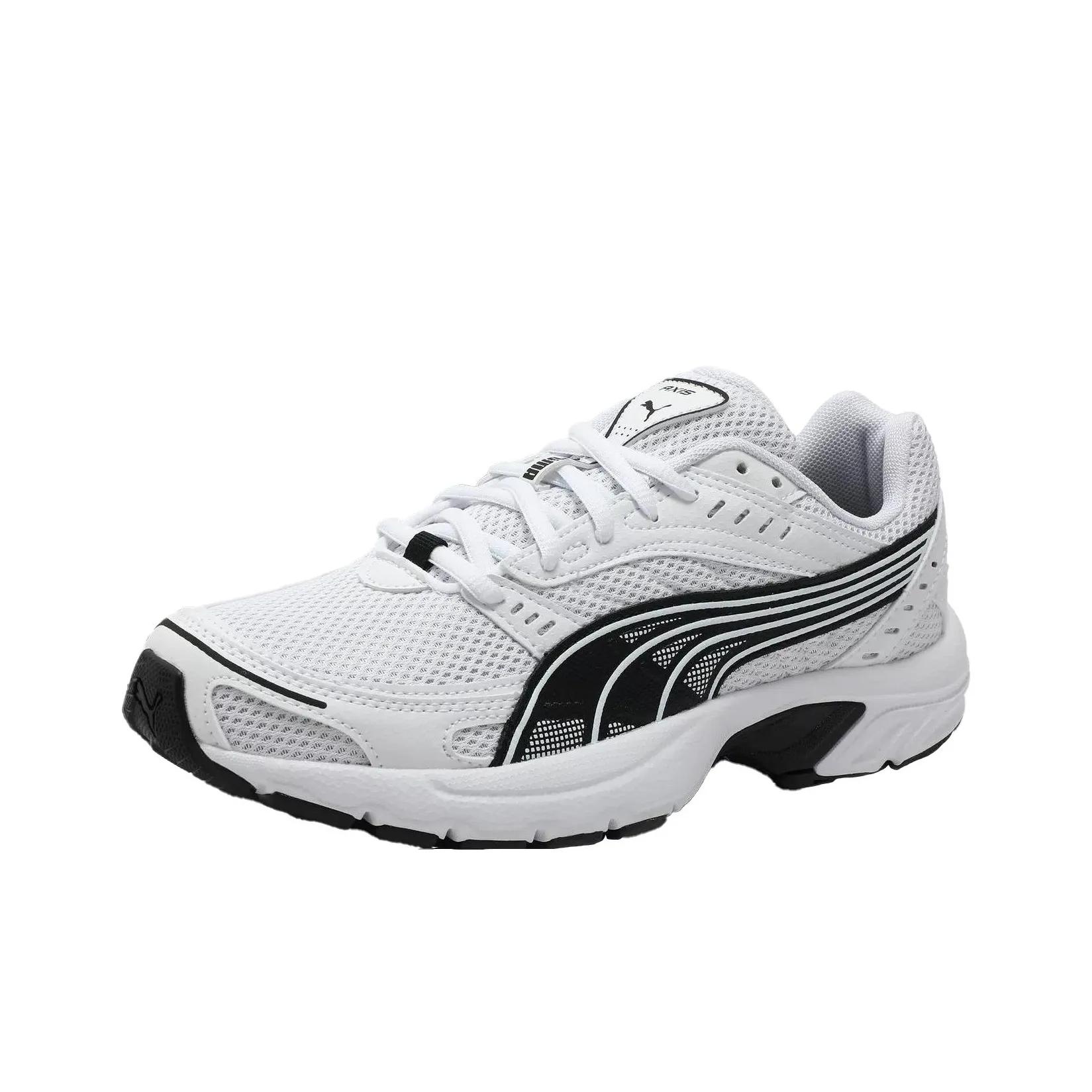 PUMA Axis Low Top Casual City Commute Running Shoes Unisex White Black