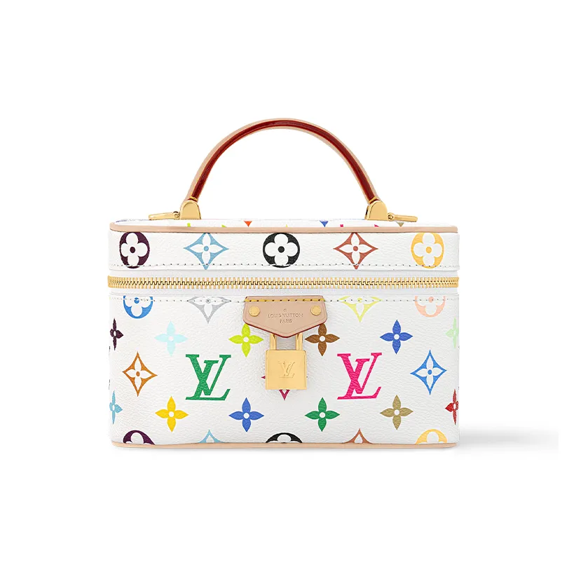 LOUIS VUITTON X Takashi Murakami Vanity Chain Pouch White Multicolored