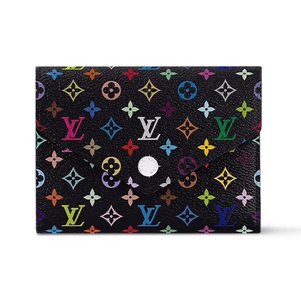 LOUIS VUITTON X Takashi Murakami Victorine Wallet Black Multicolored