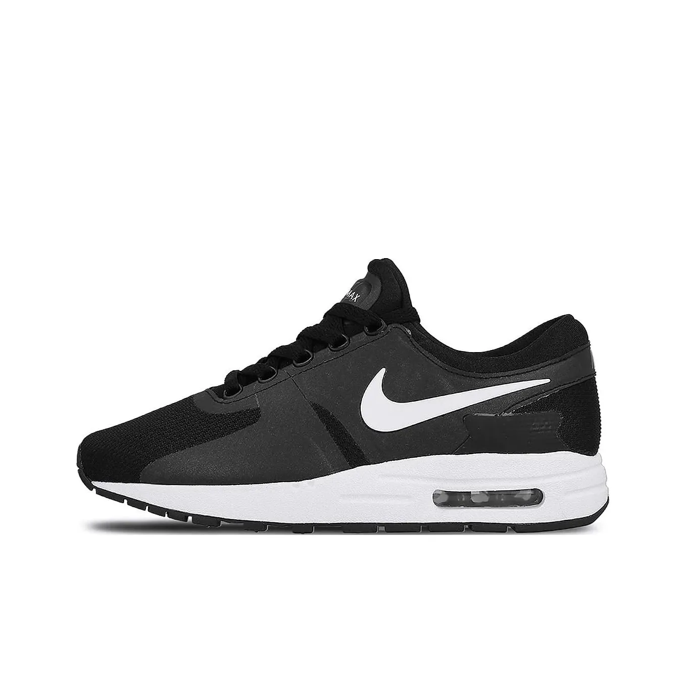 Nike Air Max ZERO Амортизация Износостойкий Низкий Топ Детские Беговые Кроссовки Черные Подростки