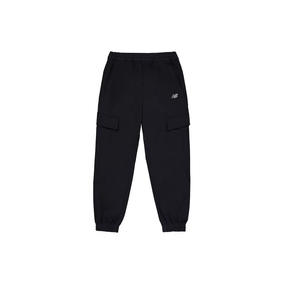 New Balance Вязаные тренировочные брюки мужские черные